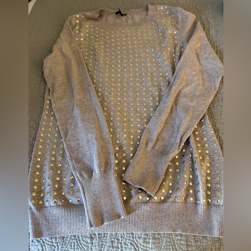 Express Sweater with Gold Studs